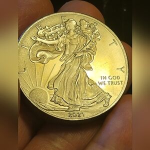 1 Oz - Walking Liberty 999 Fine Titanium ROUND